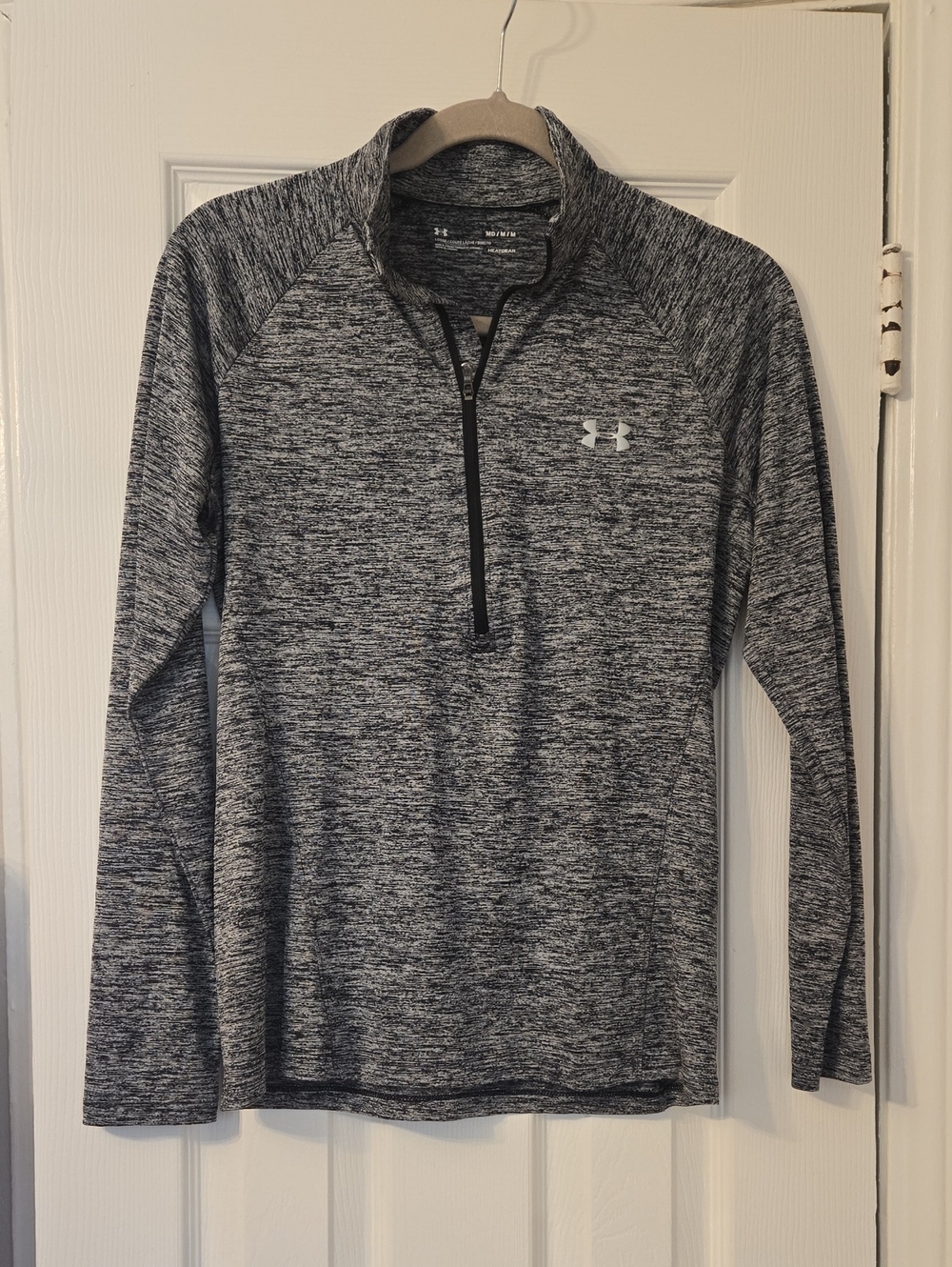 Under Armour Black & Gray Heather 1/2 Zip Performance Pullover
